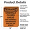 Signmission Sidewalk Closed Ahead Use Sidewalk OSHA Warning Sign, Aluminum, 18in W x 24in L, 2PK OS-2PACK-WS-A-1824-V-13528 - alternate 8